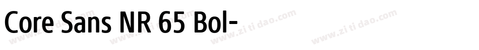 Core Sans NR 65 Bol字体转换
